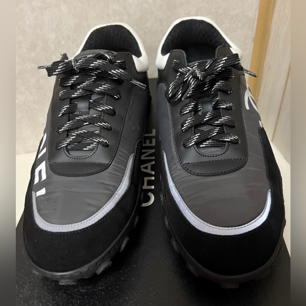 Chanel Men NYLON/CALFSKIN sneaker
